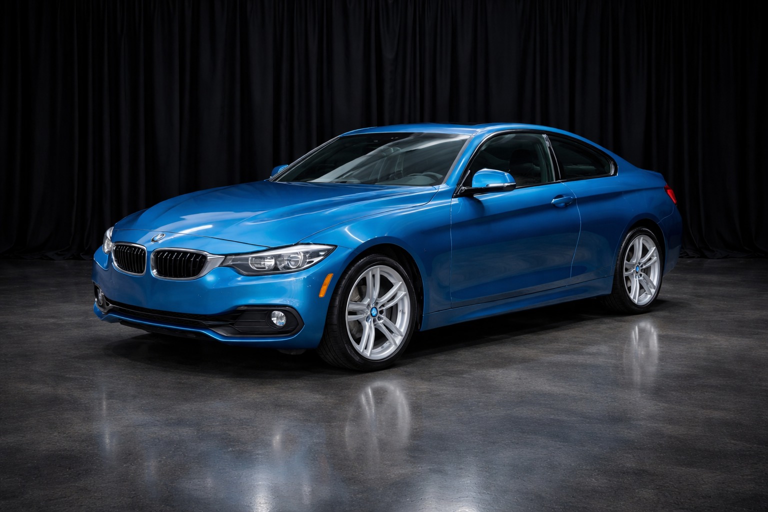Blue 2018 BMW 4 Series Coupe All-Wheel Drive 8-Speed Automatic